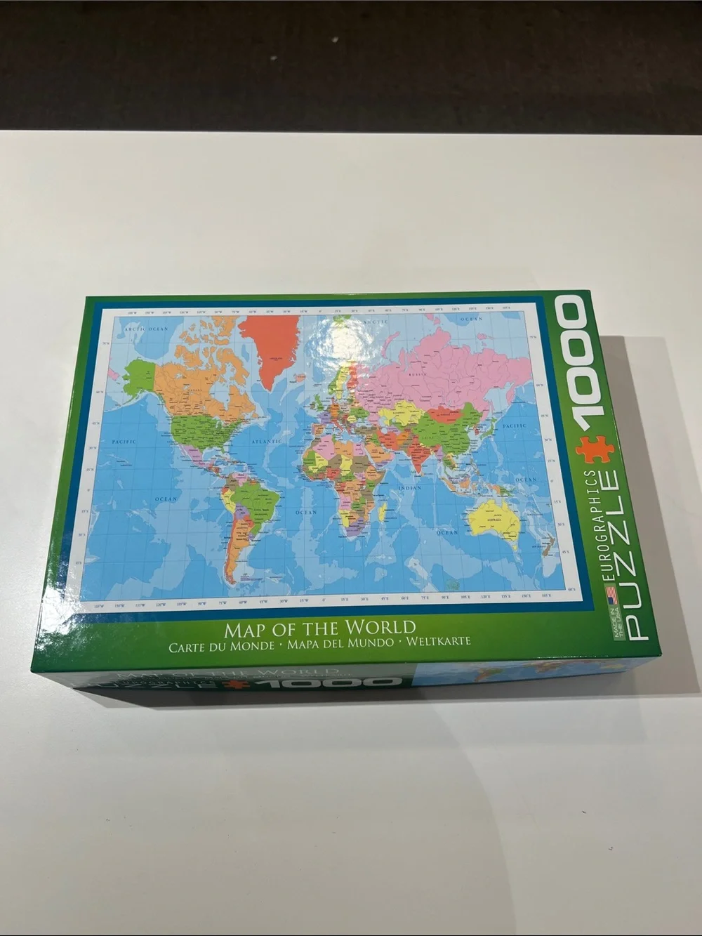 Eurographics Map of the World 1000-Piece Puzzle